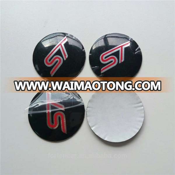 56mm Aluminum Alloy Car ST Wheel Center Caps emblem badge Sticker